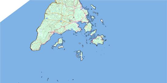 Grand Manan Island Topo Map 021B10 at 1:50,000 scale - National Topographic System of Canada (NTS) - Toporama map