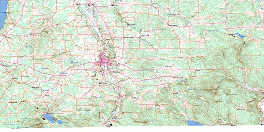 Coaticook Topo Map 021E04 at 1:50,000 scale - National Topographic System of Canada (NTS) - Toporama map