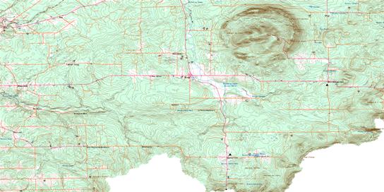 La Patrie Topo Map 021E06 at 1:50,000 scale - National Topographic System of Canada (NTS) - Toporama map