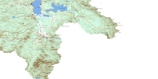 Woburn Topo Map 021E07 at 1:50,000 scale - National Topographic System of Canada (NTS) - Toporama map