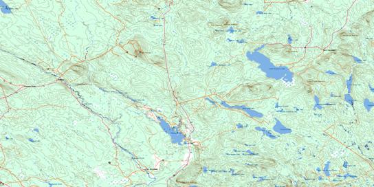 Mcdougall Lake Topo Map 021G07 at 1:50,000 scale - National Topographic System of Canada (NTS) - Toporama map