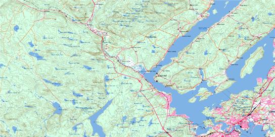 Saint John Topo Map 021G08 at 1:50,000 scale - National Topographic System of Canada (NTS) - Toporama map