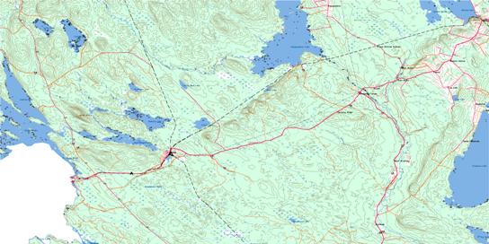 Mcadam Topo Map 021G11 at 1:50,000 scale - National Topographic System of Canada (NTS) - Toporama map