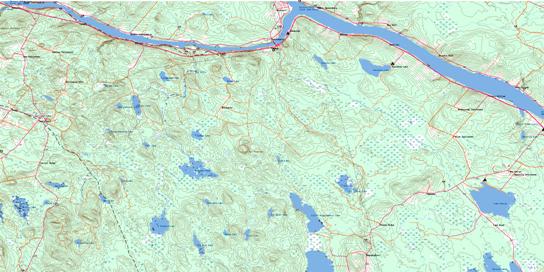 Canterbury Topographic map 021G14 at 1:50,000 Scale