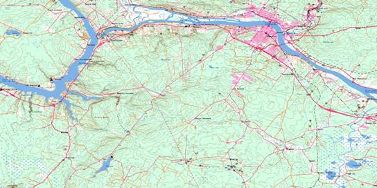 Fredericton Topographic map 021G15 at 1:50,000 Scale