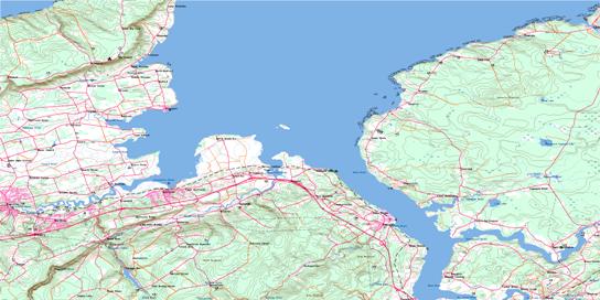 Wolfville Topo Map 021H01 at 1:50,000 scale - National Topographic System of Canada (NTS) - Toporama map