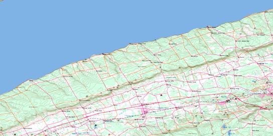Berwick Topo Map 021H02 at 1:50,000 scale - National Topographic System of Canada (NTS) - Toporama map