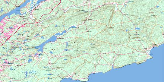 Loch Lomond Topo Map 021H05 at 1:50,000 scale - National Topographic System of Canada (NTS) - Toporama map