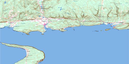 Parrsboro Topo Map 021H08 at 1:50,000 scale - National Topographic System of Canada (NTS) - Toporama map