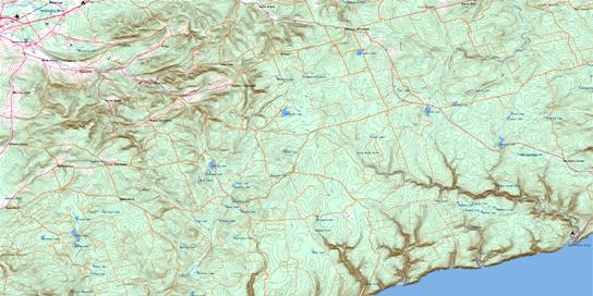 Waterford Topo Map 021H11 at 1:50,000 scale - National Topographic System of Canada (NTS) - Toporama map