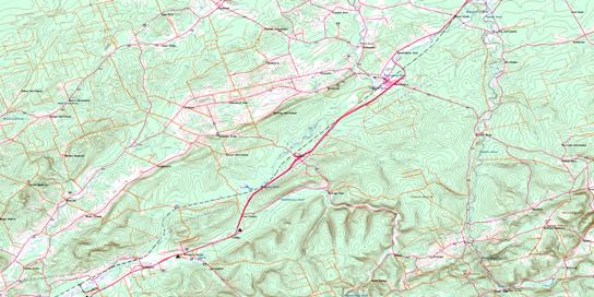 Petitcodiac Topo Map 021H14 at 1:50,000 scale - National Topographic System of Canada (NTS) - Toporama map