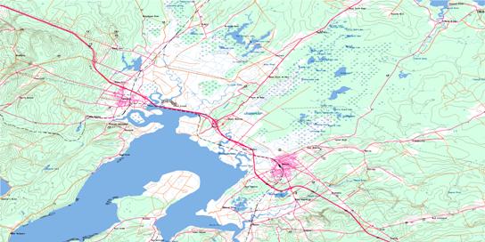 Amherst Topo Map 021H16 at 1:50,000 scale - National Topographic System of Canada (NTS) - Toporama map