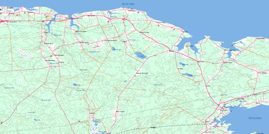 Port Elgin Topo Map 021I01 at 1:50,000 scale - National Topographic System of Canada (NTS) - Toporama map