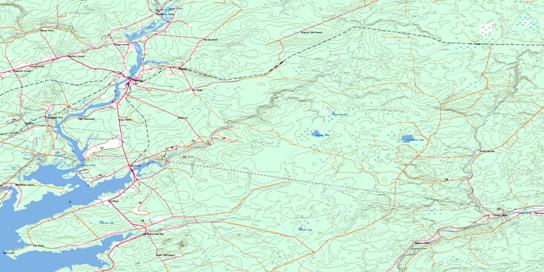 Chipman Topographic map 021I04 at 1:50,000 Scale