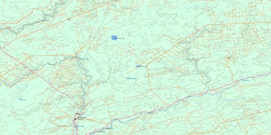 Salmon River Road Topo Map 021I05 at 1:50,000 scale - National Topographic System of Canada (NTS) - Toporama map