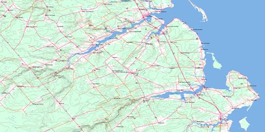 Buctouche Topographic map 021I07 at 1:50,000 Scale