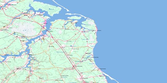 Richibucto Topo Map 021I10 at 1:50,000 scale - National Topographic System of Canada (NTS) - Toporama map