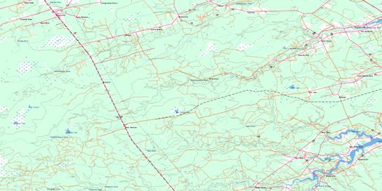 Rogersville Topographic map 021I11 at 1:50,000 Scale