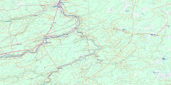 Blackville Topographic map 021I12 at 1:50,000 Scale