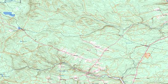 Napadogan Topo Map 021J07 at 1:50,000 scale - National Topographic System of Canada (NTS) - Toporama map