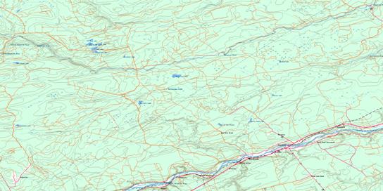Doaktown Topographic map 021J09 at 1:50,000 Scale