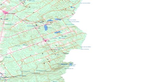 Saint-Zacharie Topo Map 021L01 at 1:50,000 scale - National Topographic System of Canada (NTS) - Toporama map