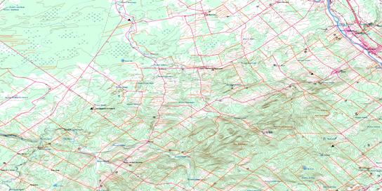 Saint-Sylvestre Topographic map 021L06 at 1:50,000 Scale