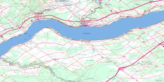 Portneuf Topo Map 021L12 at 1:50,000 scale - National Topographic System of Canada (NTS) - Toporama map
