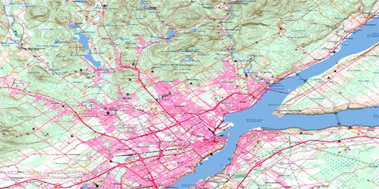 Quebec Topo Map 021L14 at 1:50,000 scale - National Topographic System of Canada (NTS) - Toporama map