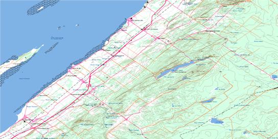 Saint-Jean-Port-Joli Topographic map 021M01 at 1:50,000 Scale