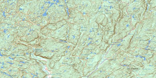 Riviere Tourilli Topographic map 021M04 at 1:50,000 Scale