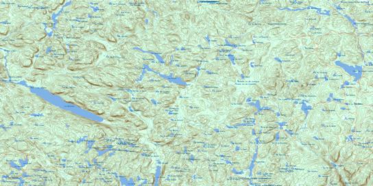 Lac Batiscan Topographic map 021M05 at 1:50,000 Scale