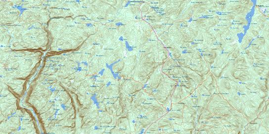 Lac Sautauriski Topo Map 021M06 at 1:50,000 scale - National Topographic System of Canada (NTS) - Toporama map