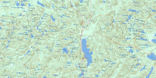 Lac Jacques-Cartier Topographic map 021M11 at 1:50,000 Scale