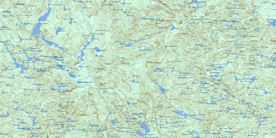 Lac St-Henri Topographic map 021M12 at 1:50,000 Scale