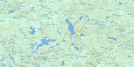Lac Aux Ecorces Topo Map 021M13 at 1:50,000 scale - National Topographic System of Canada (NTS) - Toporama map