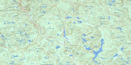 Lac Pikauba Topo Map 021M14 at 1:50,000 scale - National Topographic System of Canada (NTS) - Toporama map
