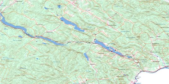 Lac-Baker Topo Map 021N07 at 1:50,000 scale - National Topographic System of Canada (NTS) - Toporama map