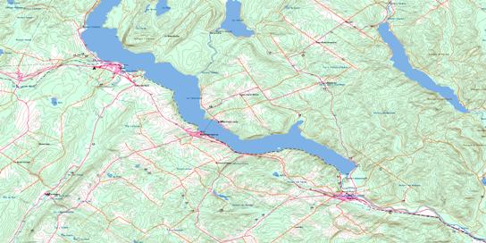 Cabano Topo Map 021N10 at 1:50,000 scale - National Topographic System of Canada (NTS) - Toporama map