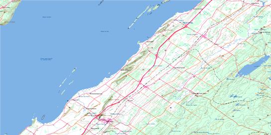 Saint-Pascal Topo Map 021N12 at 1:50,000 scale - National Topographic System of Canada (NTS) - Toporama map