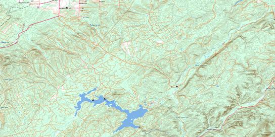 Sisson Branch Reservoir Topo Map 021O06 at 1:50,000 scale - National Topographic System of Canada (NTS) - Toporama map