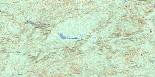Nepisiguit Lakes Topographic map 021O07 at 1:50,000 Scale