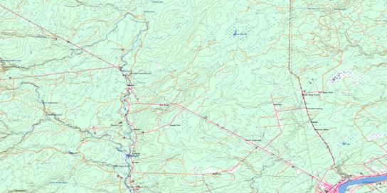 Sevogle Topographic map 021P04 at 1:50,000 Scale