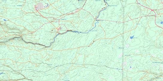 Nepisiguit Falls Topographic map 021P05 at 1:50,000 Scale