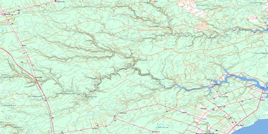 Tabusintac River Topo Map 021P06 at 1:50,000 scale - National Topographic System of Canada (NTS) - Toporama map