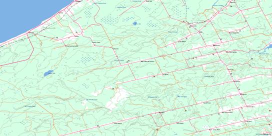 Burnsville Topo Map 021P11 at 1:50,000 scale - National Topographic System of Canada (NTS) - Toporama map