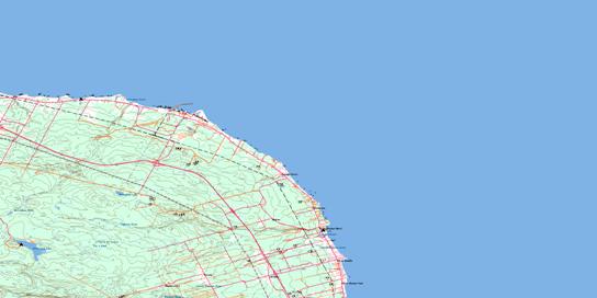 Pointe Verte Topo Map 021P13 at 1:50,000 scale - National Topographic System of Canada (NTS) - Toporama map