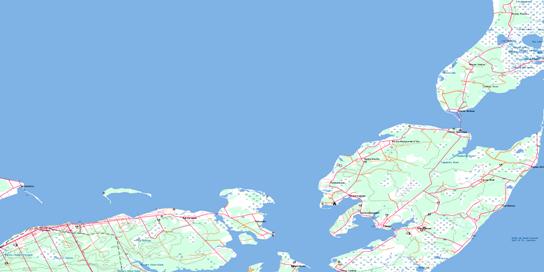Caraquet Topo Map 021P15 at 1:50,000 scale - National Topographic System of Canada (NTS) - Toporama map