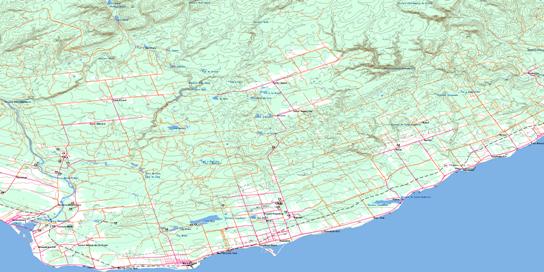 New Carlisle Topo Map 022A03 at 1:50,000 scale - National Topographic System of Canada (NTS) - Toporama map