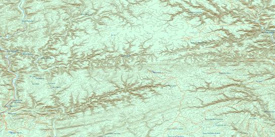 Riviere Reboul Topographic map 022A06 at 1:50,000 Scale